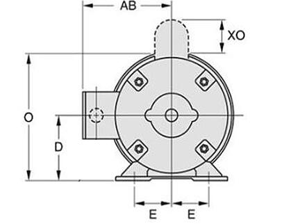 NEMA T-frame motor