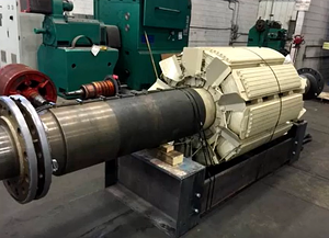 33500HP 132000v motor rotor with coils and poles