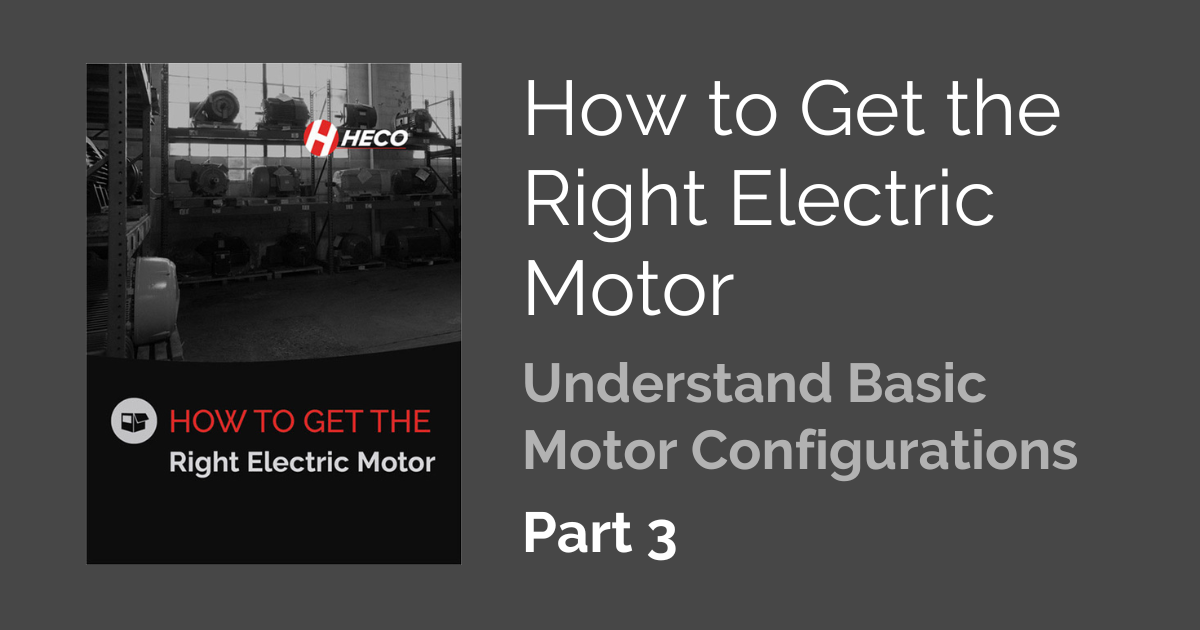 How to get the right electric motor ebook cover